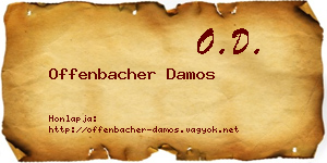 Offenbacher Damos névjegykártya